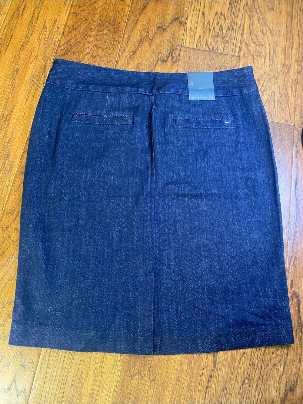 NWT Tommy Hilfiger‎ Navy Blue Denim Pencil Skirt